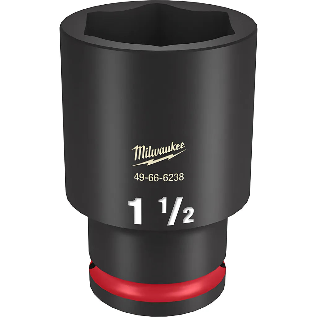 Shockwave Impact Duty 1/2" Drive 1-1/2" Deep 6 Point Socket-Milwaukee-49-66-6238-11352