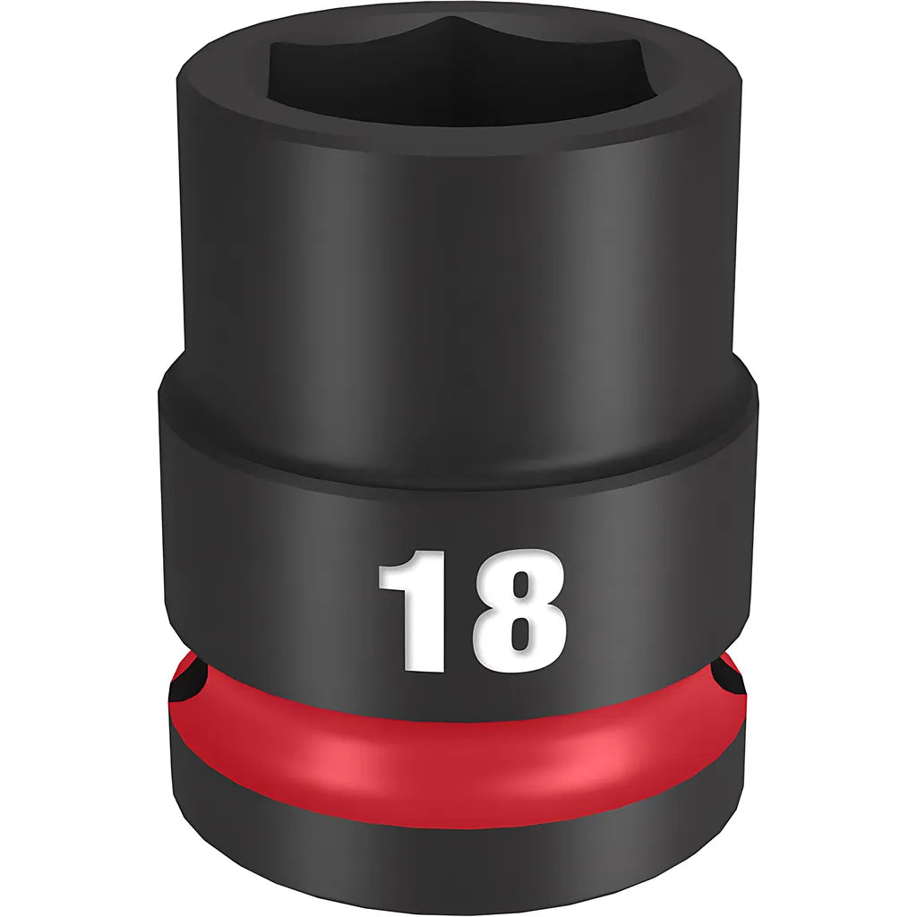 Shockwave Impact Duty 1/2" Drive 18Mm Standard 6 Point Socket-Milwaukee-49-66-6250-11385