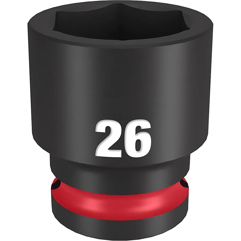 Shockwave Impact Duty 1/2" Drive 26Mm Standard 6 Point Socket-Milwaukee-49-66-6258-11403