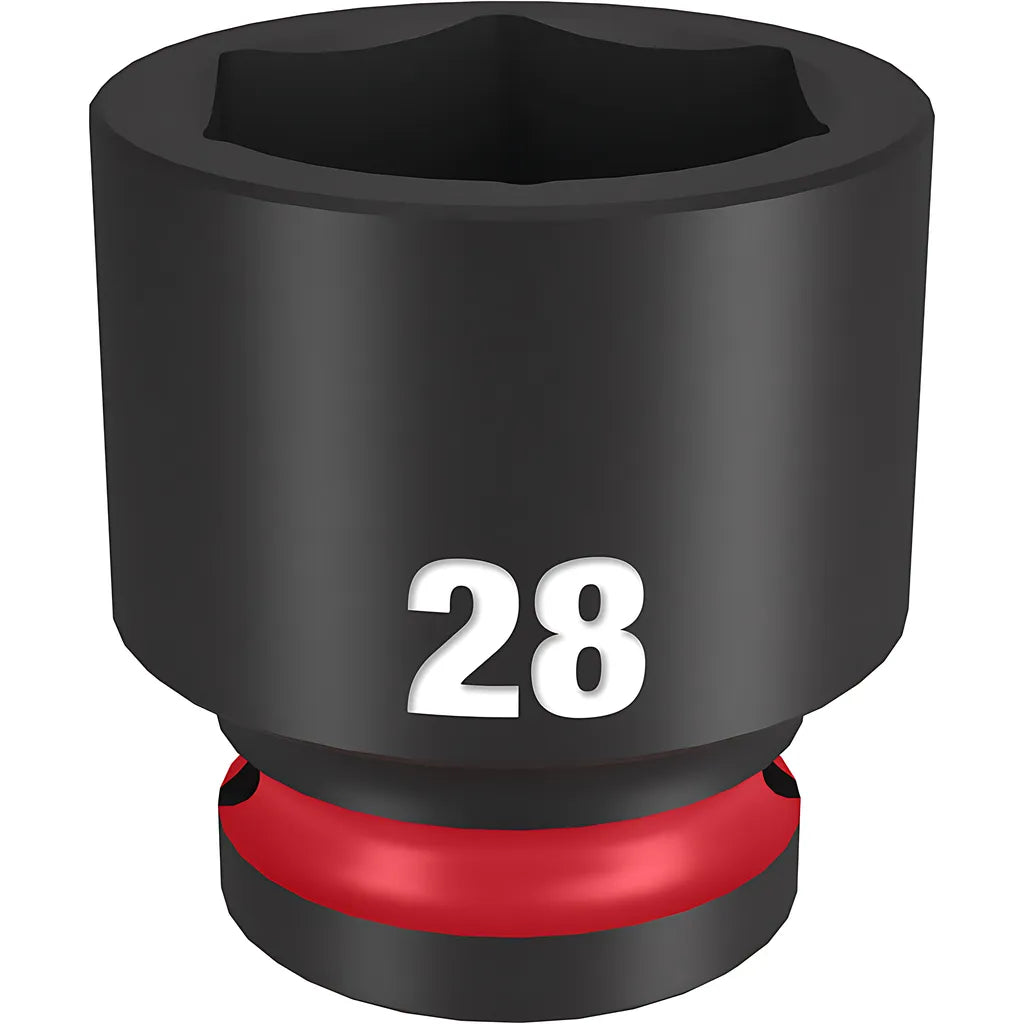 Shockwave Impact Duty 1/2" Drive 28Mm Standard 6 Point Socket-Milwaukee-49-66-6260-11408