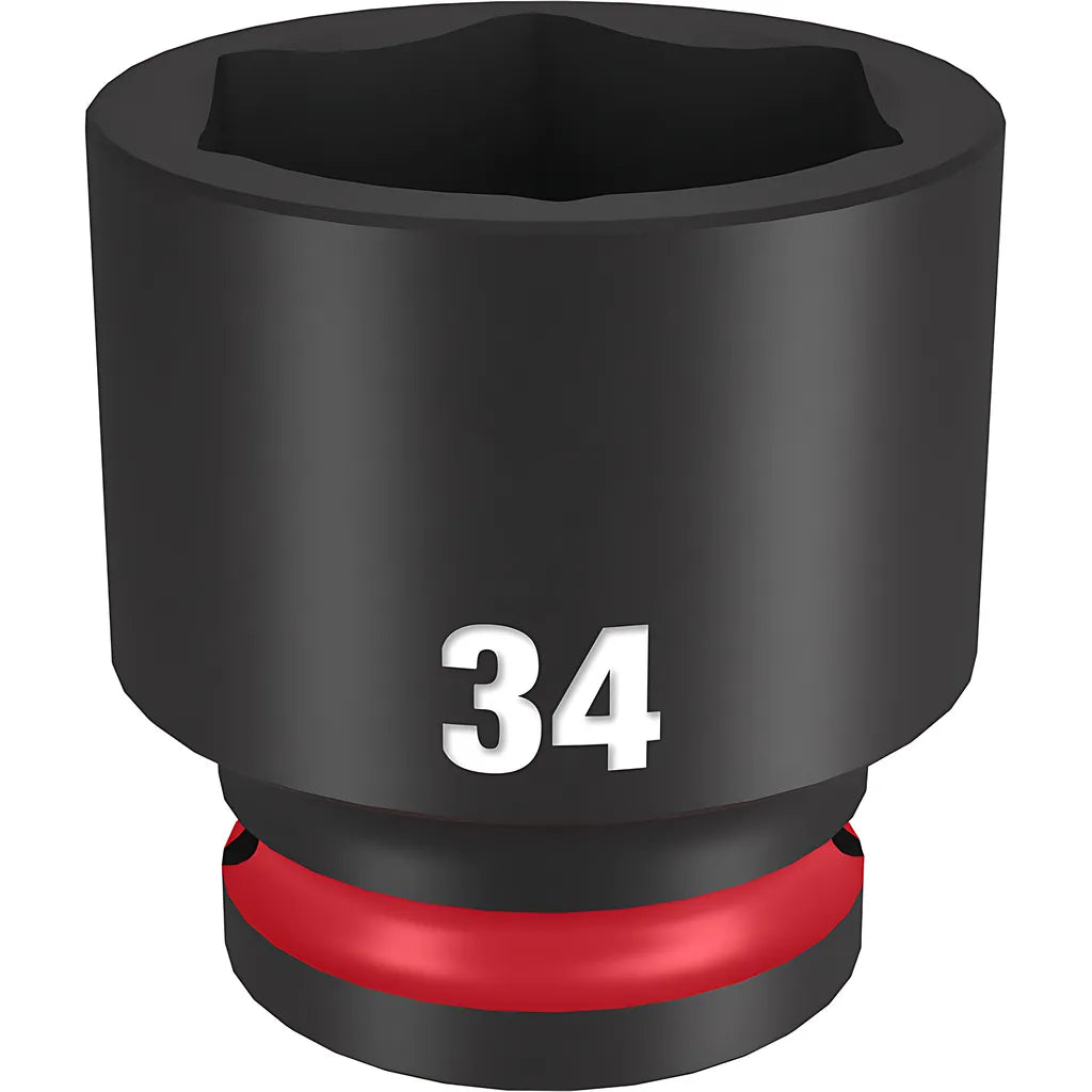 Shockwave Impact Duty 1/2" Drive 34Mm Standard 6 Point Socket-Milwaukee-49-66-6266-11426