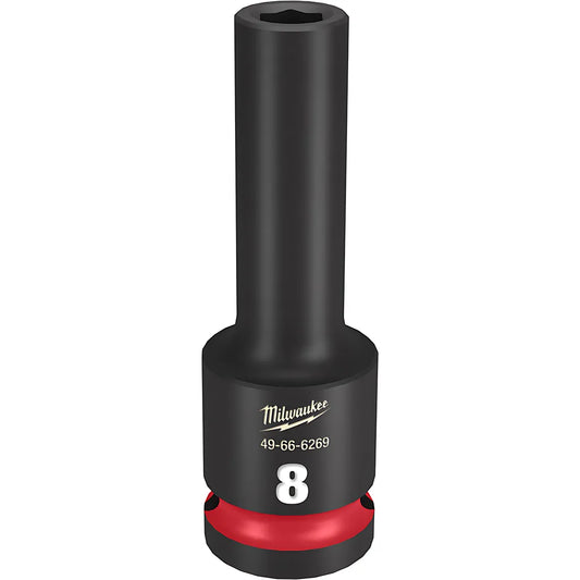 Shockwave Impact Duty 1/2" Drive 8Mm Deep 6 Point Socket-Milwaukee-49-66-6269-11438