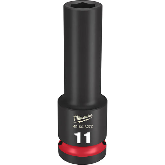 Shockwave Impact Duty 1/2" Drive 11Mm Deep 6 Point Socket-Milwaukee-49-66-6272-11358