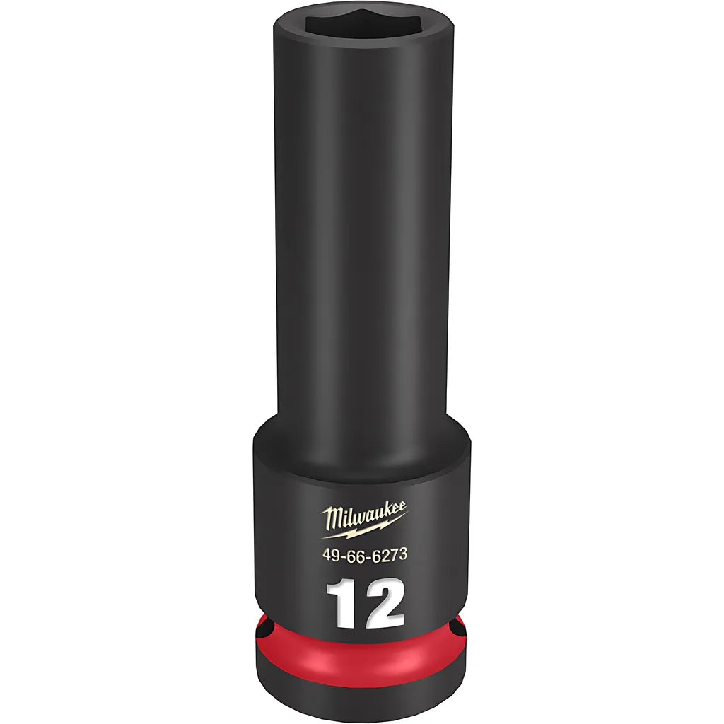 Shockwave Impact Duty 1/2" Drive 12Mm Deep 6 Point Socket-Milwaukee-49-66-6273-11360