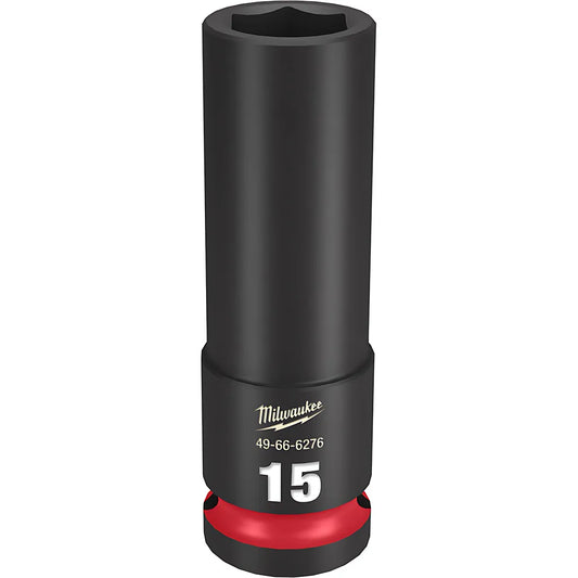 Shockwave Impact Duty 1/2" Drive 15Mm Deep 6 Point Socket-Milwaukee-49-66-6276-11376