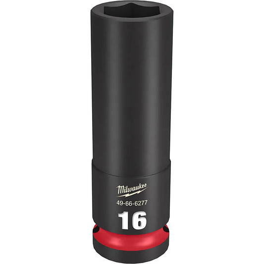 Shockwave Impact Duty 1/2" Drive 16Mm Deep 6 Point Socket-Milwaukee-49-66-6277-11378