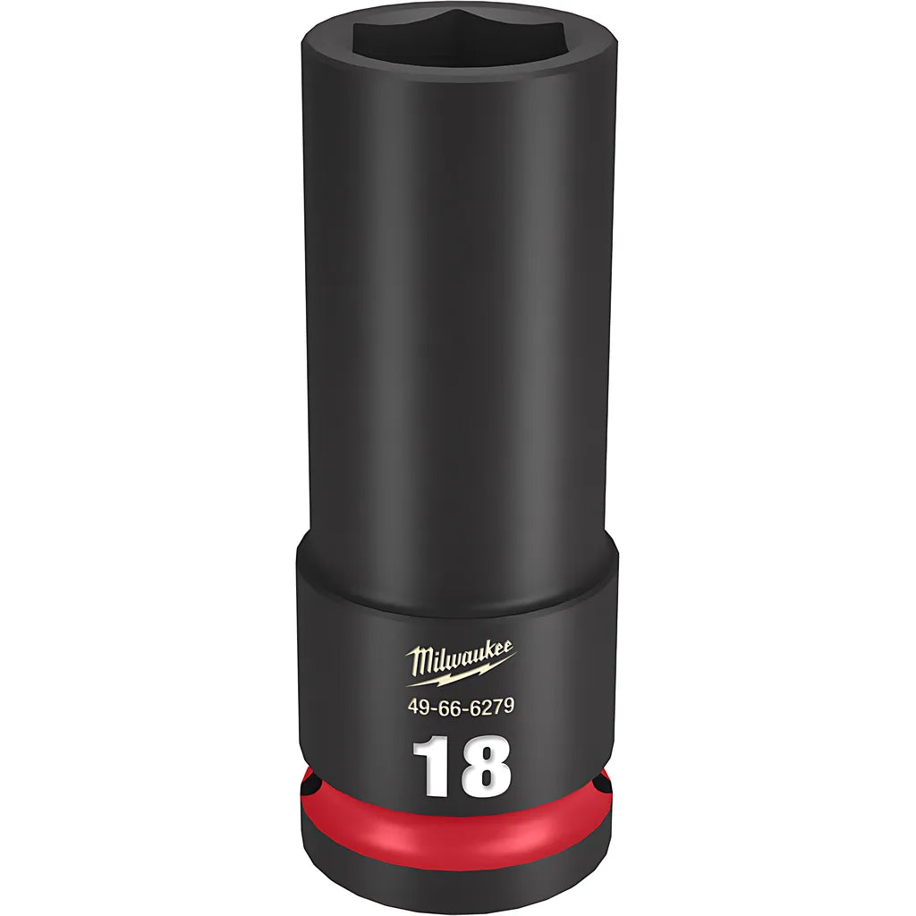 Shockwave Impact Duty 1/2" Drive 18Mm Deep 6 Point Socket-Milwaukee-49-66-6279-11384