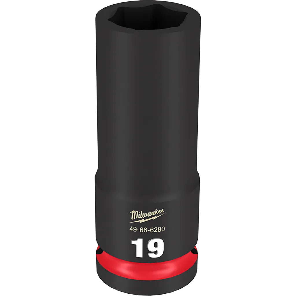 Shockwave Impact Duty 1/2" Drive 19Mm Deep 6 Point Socket-Milwaukee-49-66-6280-11388