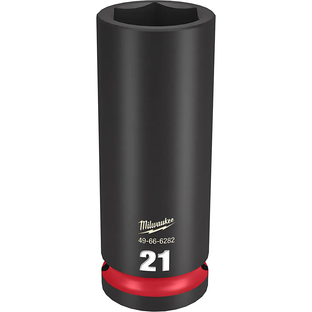 Shockwave Impact Duty 1/2" Drive 21Mm Deep 6 Point Socket-Milwaukee-49-66-6282-11391