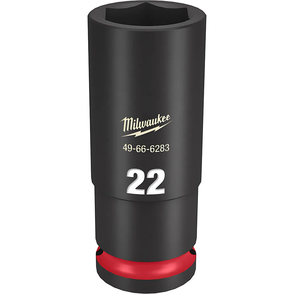 Shockwave Impact Duty 1/2" Drive 22Mm Deep 6 Point Socket-Milwaukee-49-66-6283-11394