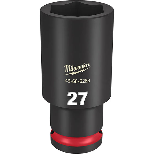 Shockwave Impact Duty 1/2" Drive 27Mm Deep 6 Point Socket-Milwaukee-49-66-6288-11402