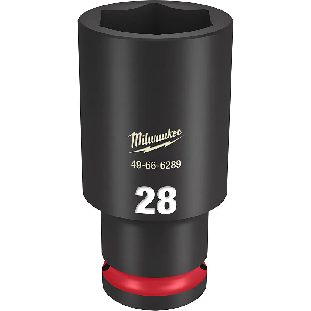 Shockwave Impact Duty 1/2" Drive 28Mm Deep 6 Point Socket-Milwaukee-49-66-6289-11406