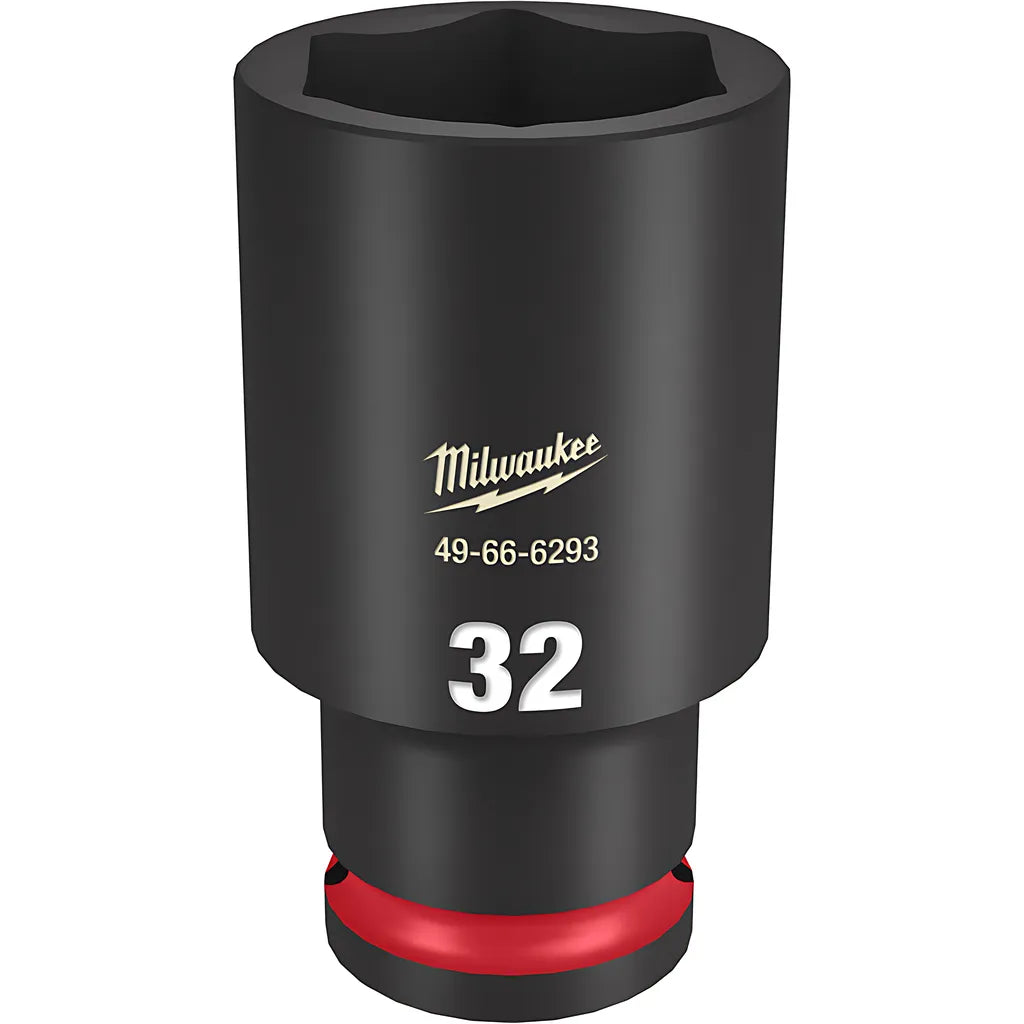 Shockwave Impact Duty 1/2" Drive 32Mm Deep 6 Point Socket-Milwaukee-49-66-6293-11421