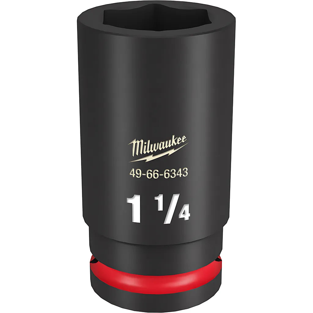 Shockwave Impact Duty 3/4" Drive 1-1/4" Deep 6 Point Socket-Milwaukee-49-66-6343-11462