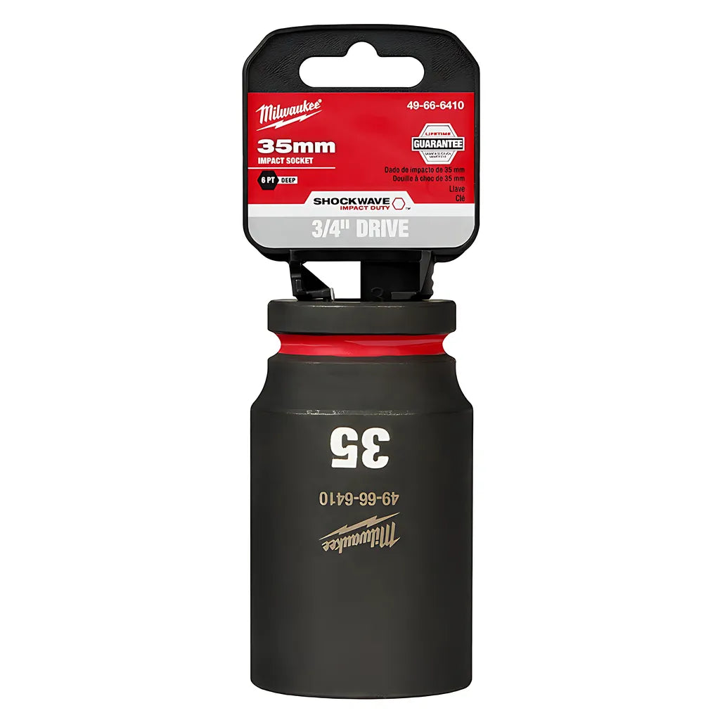 Shockwave Impact Duty 3/4" Drive 35Mm Deep 6 Point Socket-Milwaukee-49-66-6410-11531