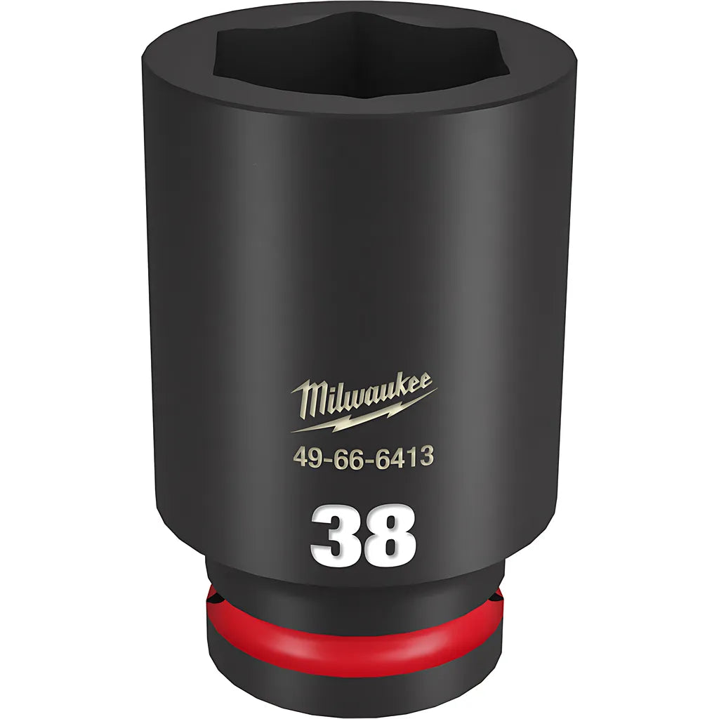 Shockwave Impact Duty 3/4" Drive 38Mm Deep 6 Point Socket-Milwaukee-49-66-6413-11536