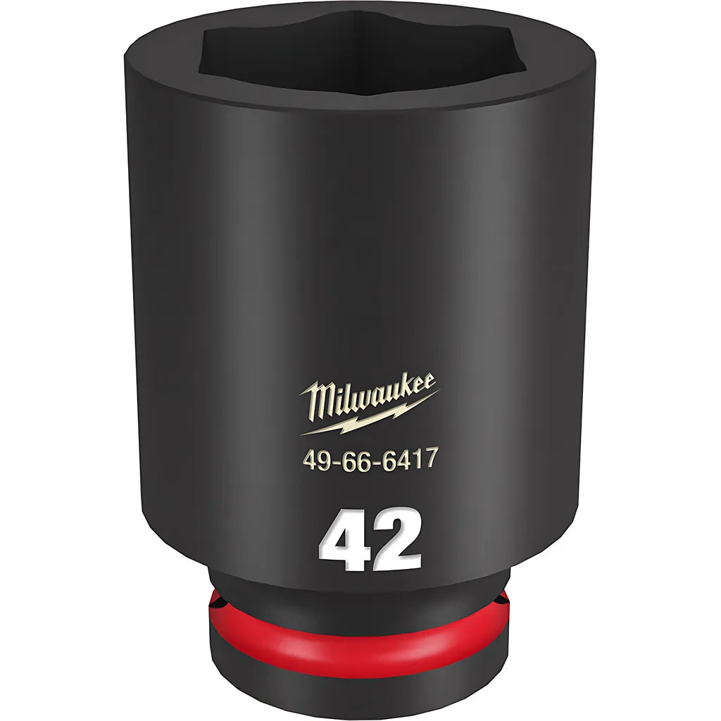 Shockwave Impact Duty 3/4" Drive 42Mm Deep 6 Point Socket-Milwaukee-49-66-6417-11545