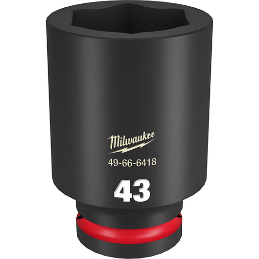 Shockwave Impact Duty 3/4" Drive 43Mm Deep 6 Point Socket-Milwaukee-49-66-6418-11547