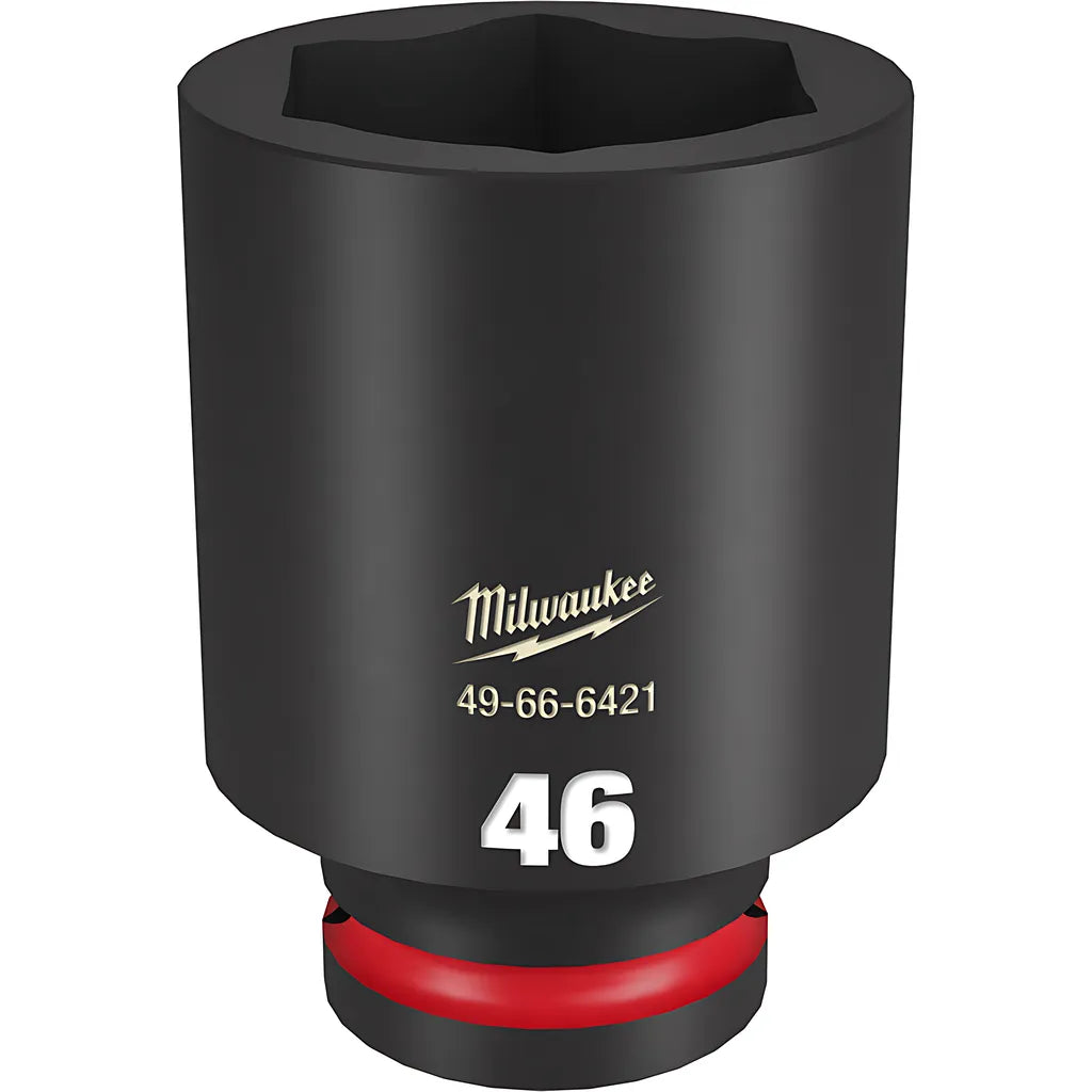 Shockwave Impact Duty 3/4" Drive 46Mm Deep 6 Point Socket-Milwaukee-49-66-6421-11553