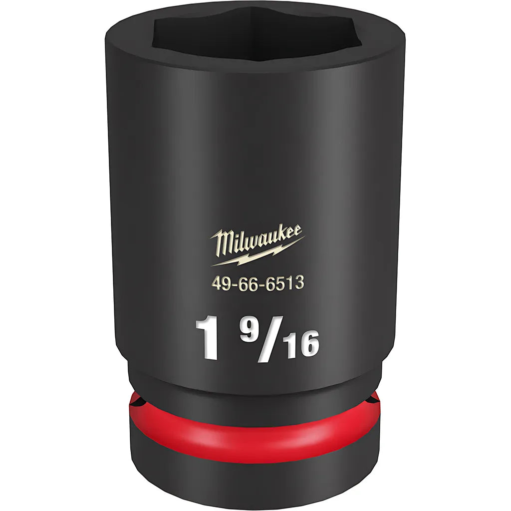 Shockwave Impact Duty 1" Drive 1-9/16" Deep 6 Point Socket-Milwaukee-49-66-6513-11308