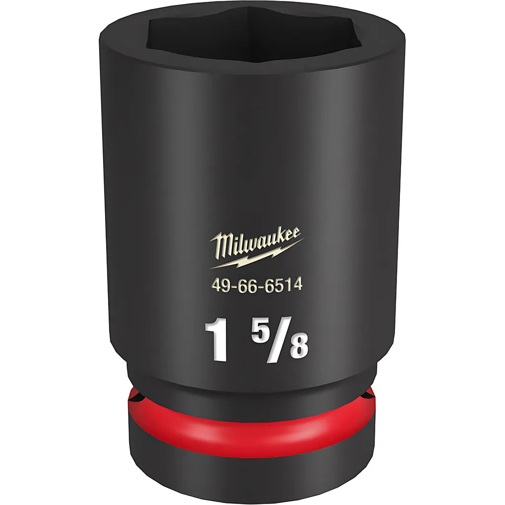 Shockwave Impact Duty 1" Drive 1-5/8" Deep 6 Point Socket-Milwaukee-49-66-6514-11305