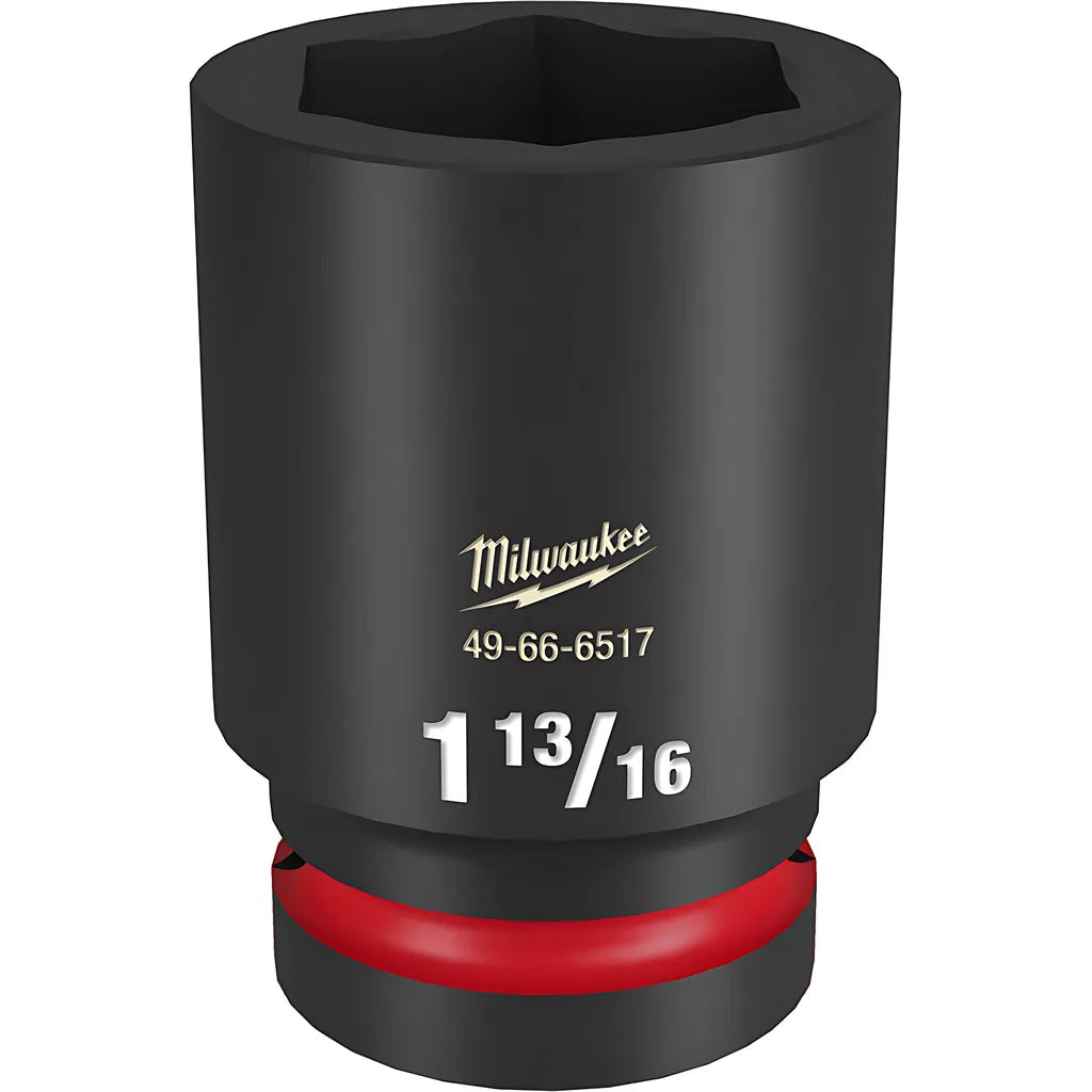 Shockwave Impact Duty 1" Drive 1-13/16" Deep 6 Point Socket-Milwaukee-49-66-6517-11297