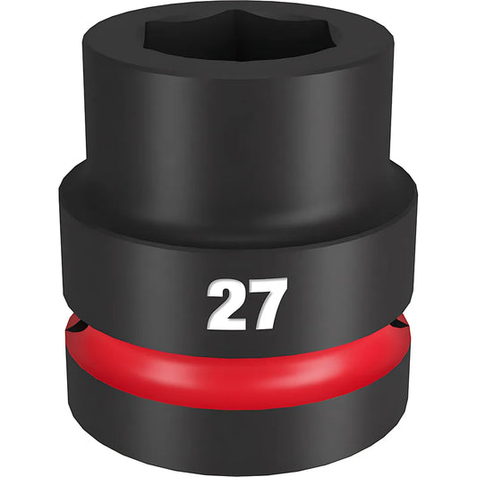 Shockwave Impact Duty 1" Drive 27Mm Standard 6 Point Socket-Milwaukee-49-66-6592-11311