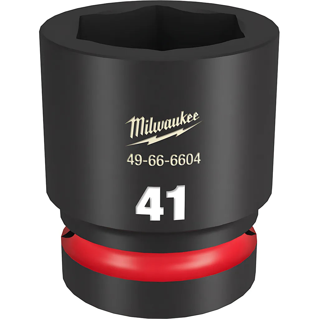 Shockwave Impact Duty 1" Drive 41Mm Standard 6 Point Socket-Milwaukee-49-66-6604-11324