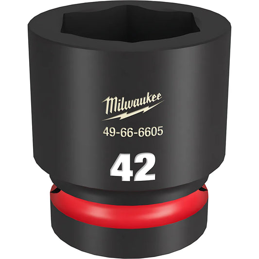 Shockwave Impact Duty 1" Drive 42Mm Standard 6 Point Socket-Milwaukee-49-66-6605-11326