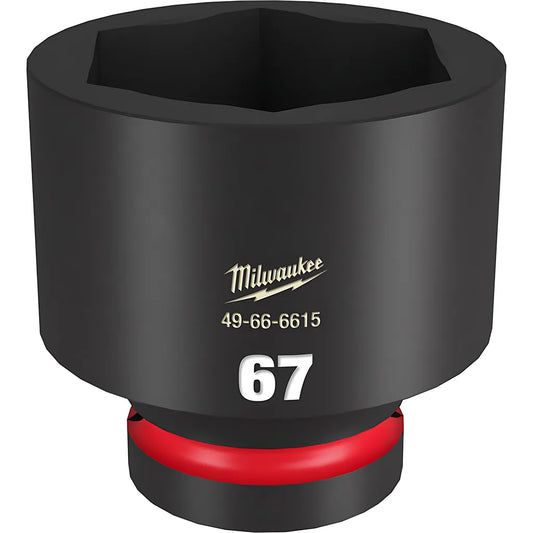 Shockwave Impact Duty 1" Drive 67Mm Standard 6 Point Socket-Milwaukee-49-66-6615-11335