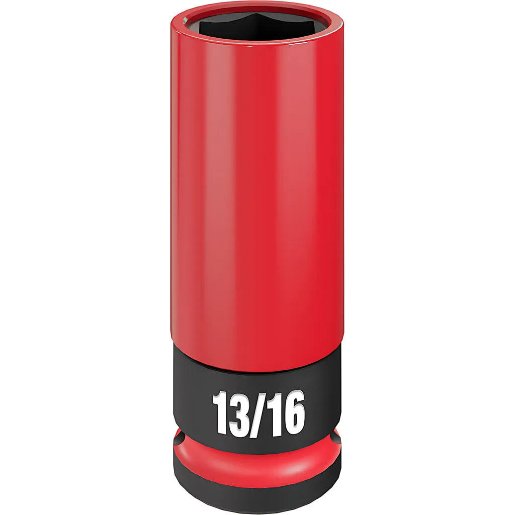 Shockwave Impact Duty 1/2 Drive 13/16" Sae Lug Nut Wheel Socket-Milwaukee-49-66-7811-10918