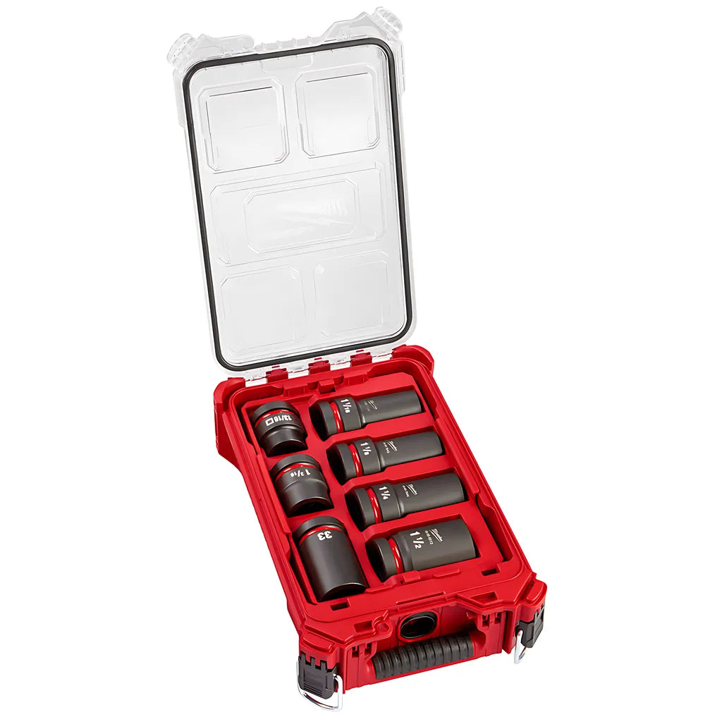 Shockwave Impact Duty 1 Drive 7Pc Mm & Sae Wheel Service Socket Packout Set-Milwaukee-49-66-7840-10952