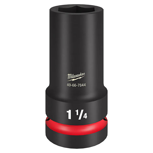 Shockwave Impact Duty 1" Drive 1-1/4" Thin Wall Extra Deep 6 Point Socket-Milwaukee-49-66-7844-10911