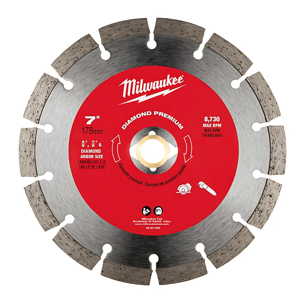 7 In. Diamond Premium Segmented-Milwaukee-49-93-7020-6680