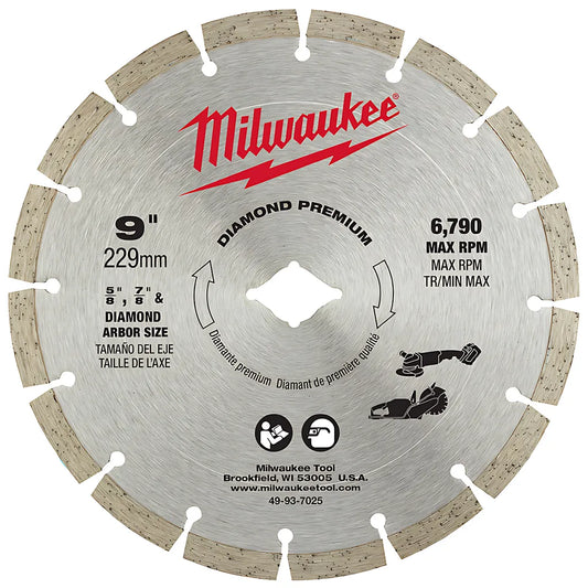 9 In. Diamond Premium Segmented Blade-Milwaukee-49-93-7025-7010