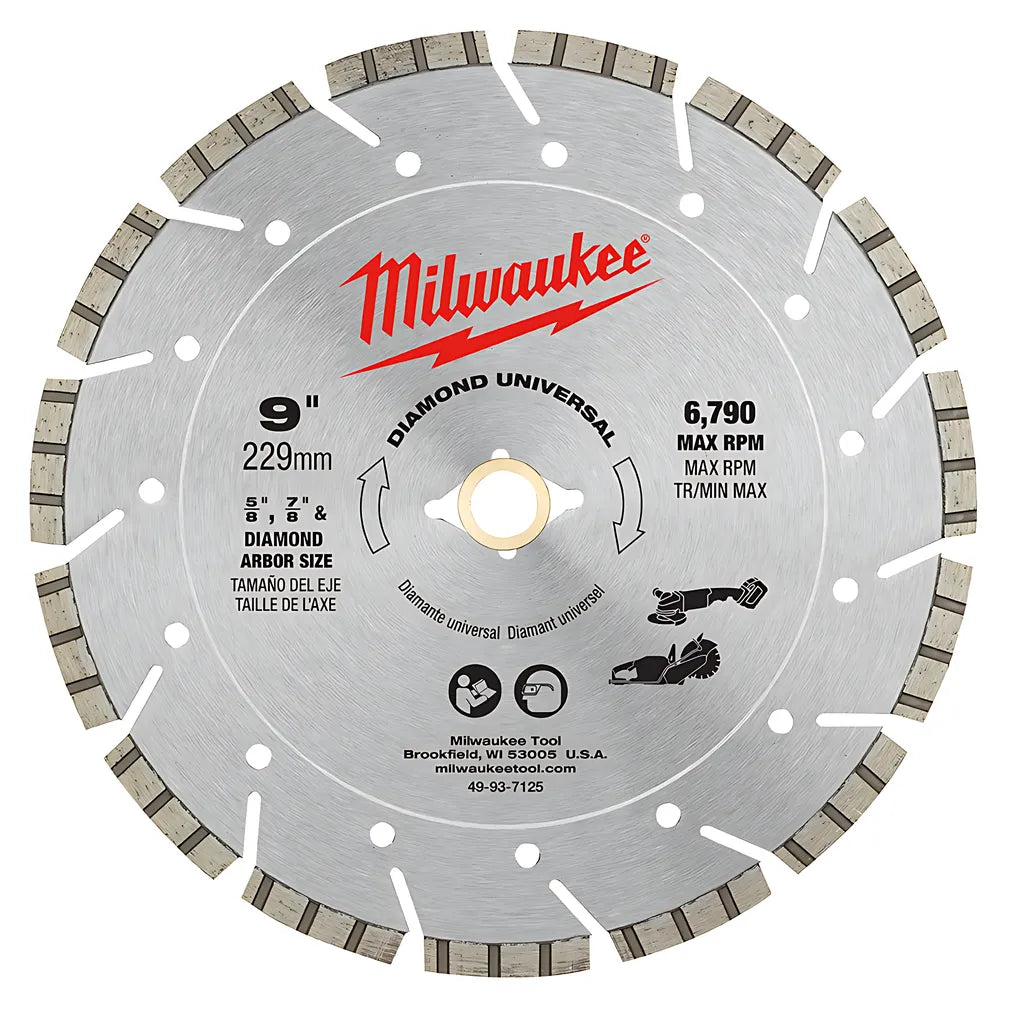 9 In. Diamond Universal Segmented Blade-Milwaukee-49-93-7125-7011