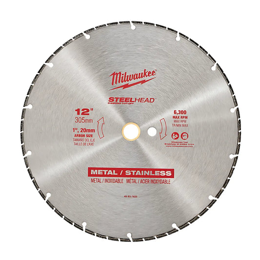 12 In. Steelhead Diamond Cut-Off Blade-Milwaukee-49-93-7835-4475