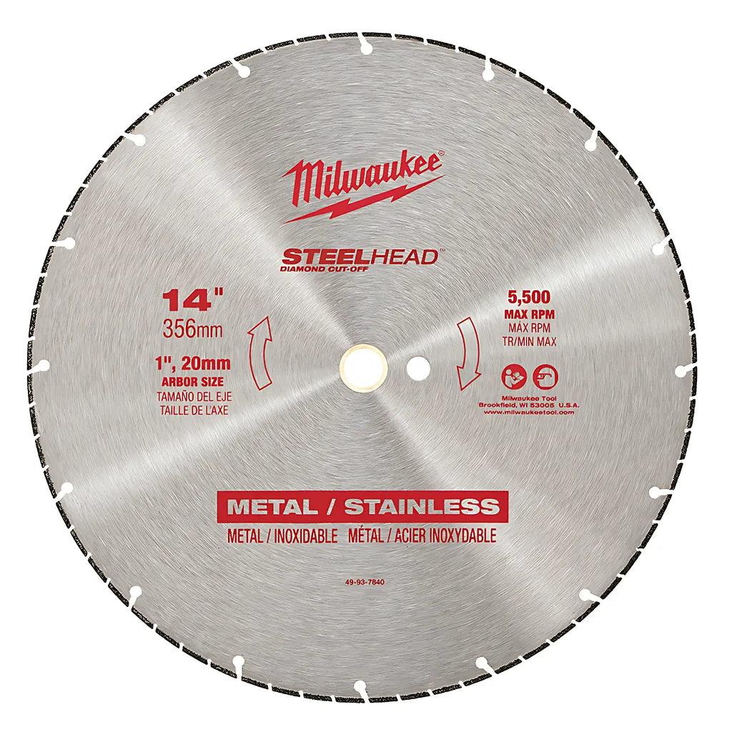 14 In. Steelhead Diamond Cut-Off Blade-Milwaukee-49-93-7840-4708