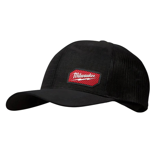 Gridiron Snapback Trucker Hat - Black-Milwaukee-505B-8255