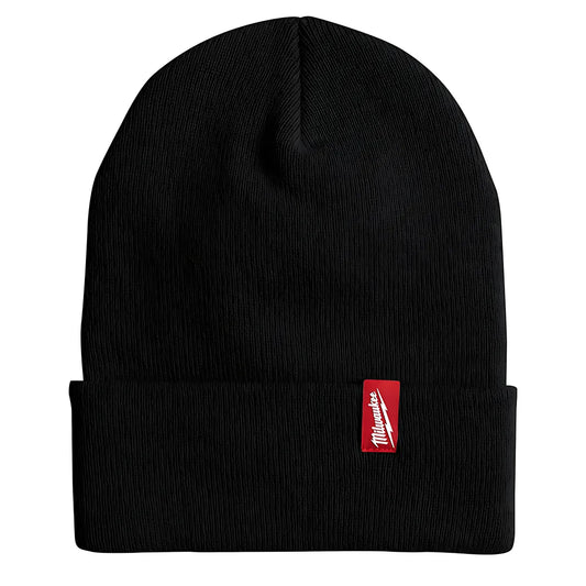 Acrylic Cuffed Beanie - Black-Milwaukee-506B-7131