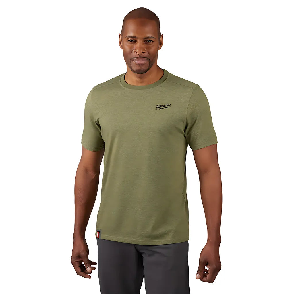 Freeflex Hybrid Work Tee - Short Sleeve - Green 3X-Milwaukee-603GN-3X-8055