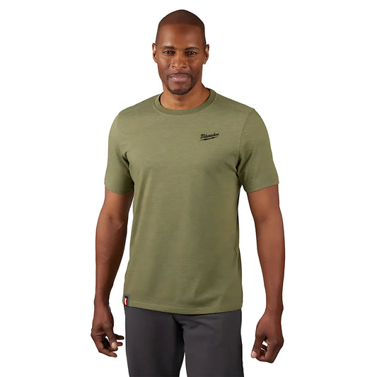 Freeflex Hybrid Work Tee - Short Sleeve - Green M-Milwaukee-603GN-M-8057