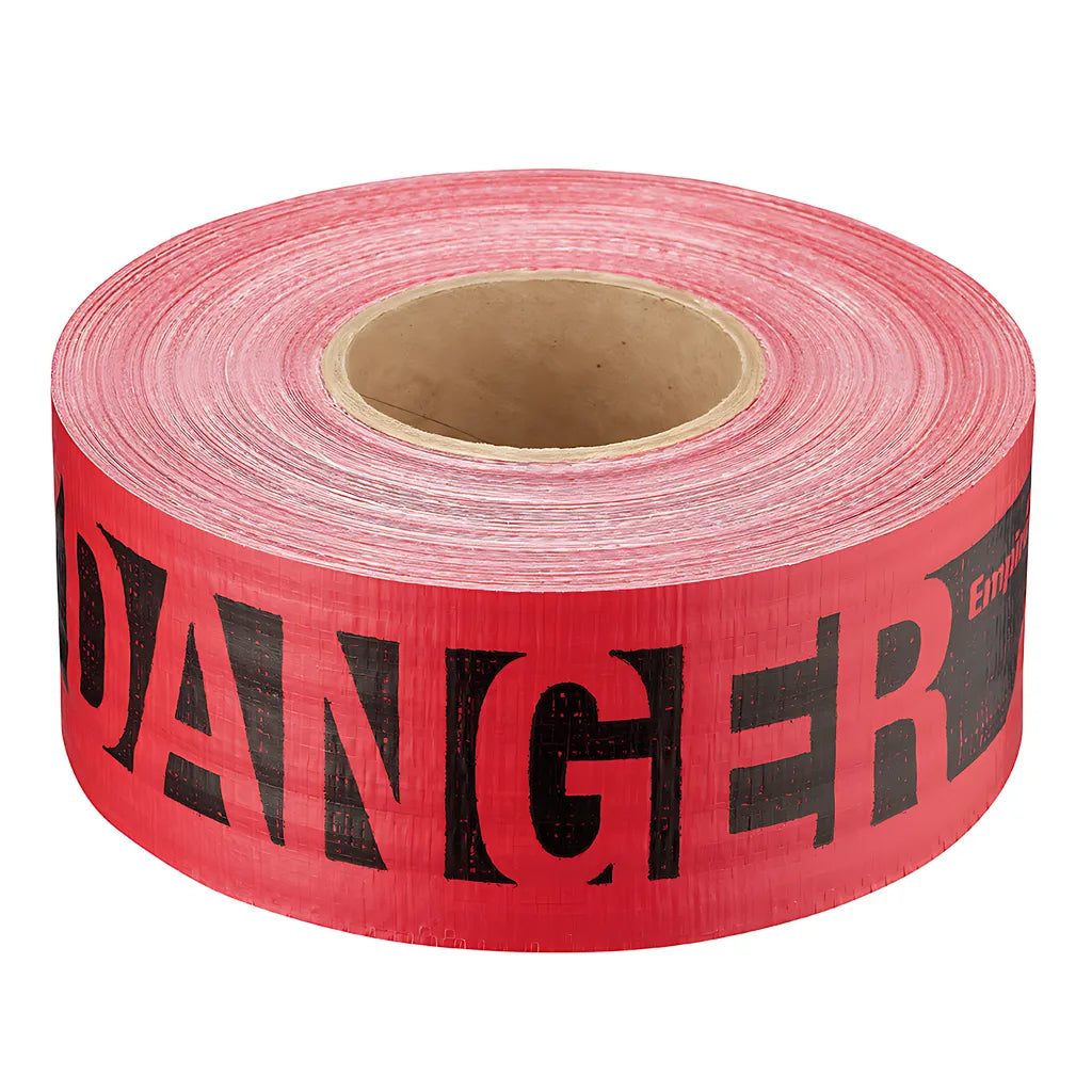 500 Ft. Reinforced Red Barricade Tape - Danger/Peligro-Milwaukee-76-0604-6379