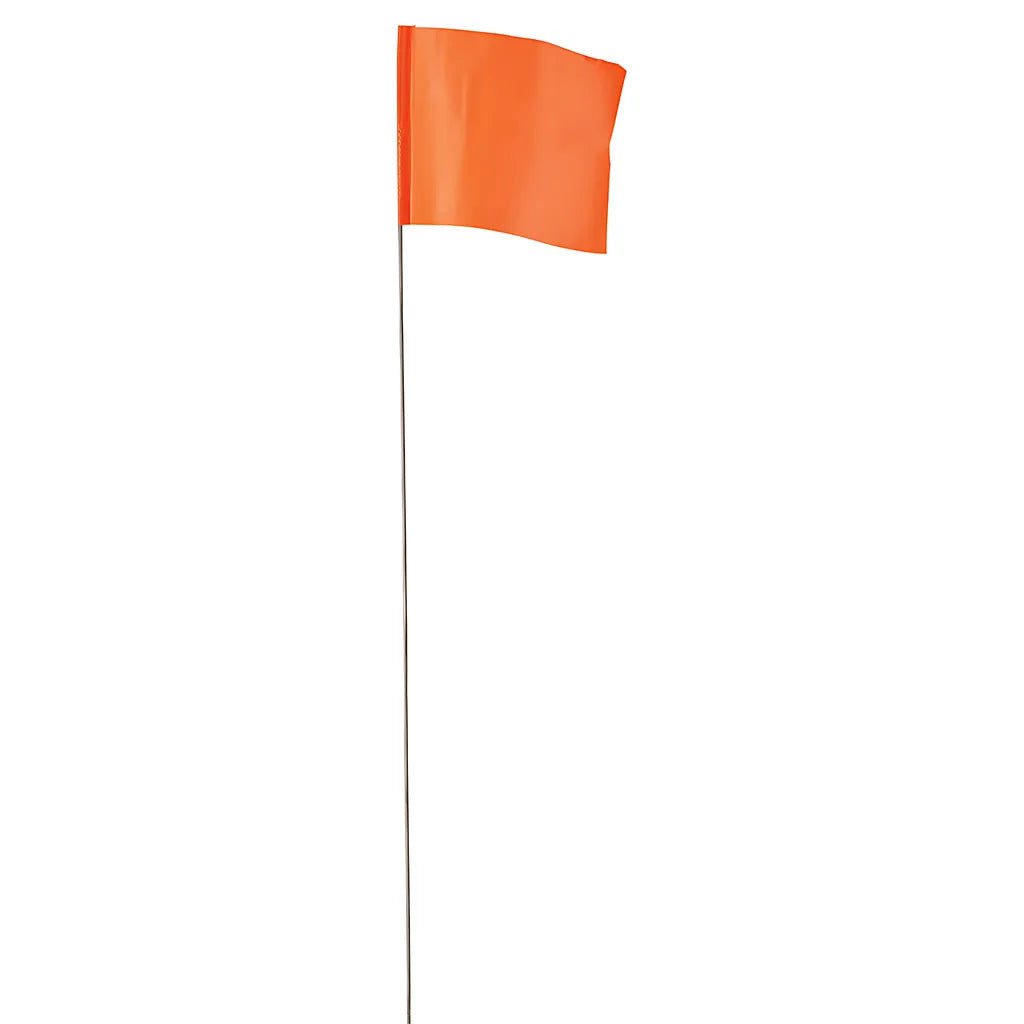 2.5 In. X 3.5 In. Glo Orange Flag Stakes-Milwaukee-78-002-5095