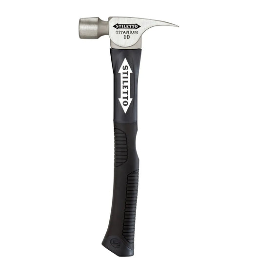 10 Oz Titanium Smooth Face Hammer With 14.5 In. Hybrid Fiberglass Handle-Milwaukee-FH10C-F-4049