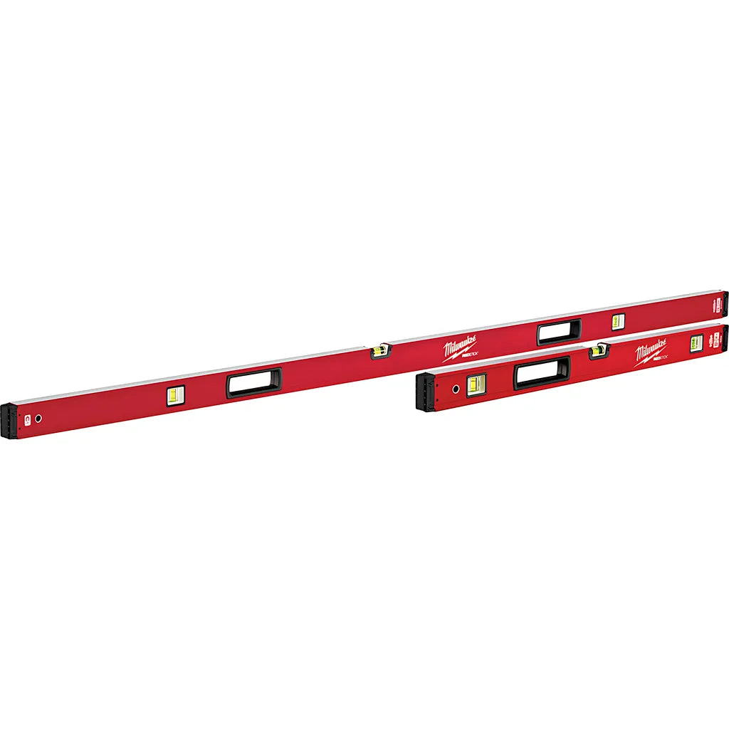 78 In./32 In. Redstick Magnetic Box Level Jamb Set-Milwaukee-MLBXJBM-6842