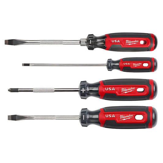 4Pc Cushion Grip Screwdriver Kit (Usa)-Milwaukee-MT200-4-6192