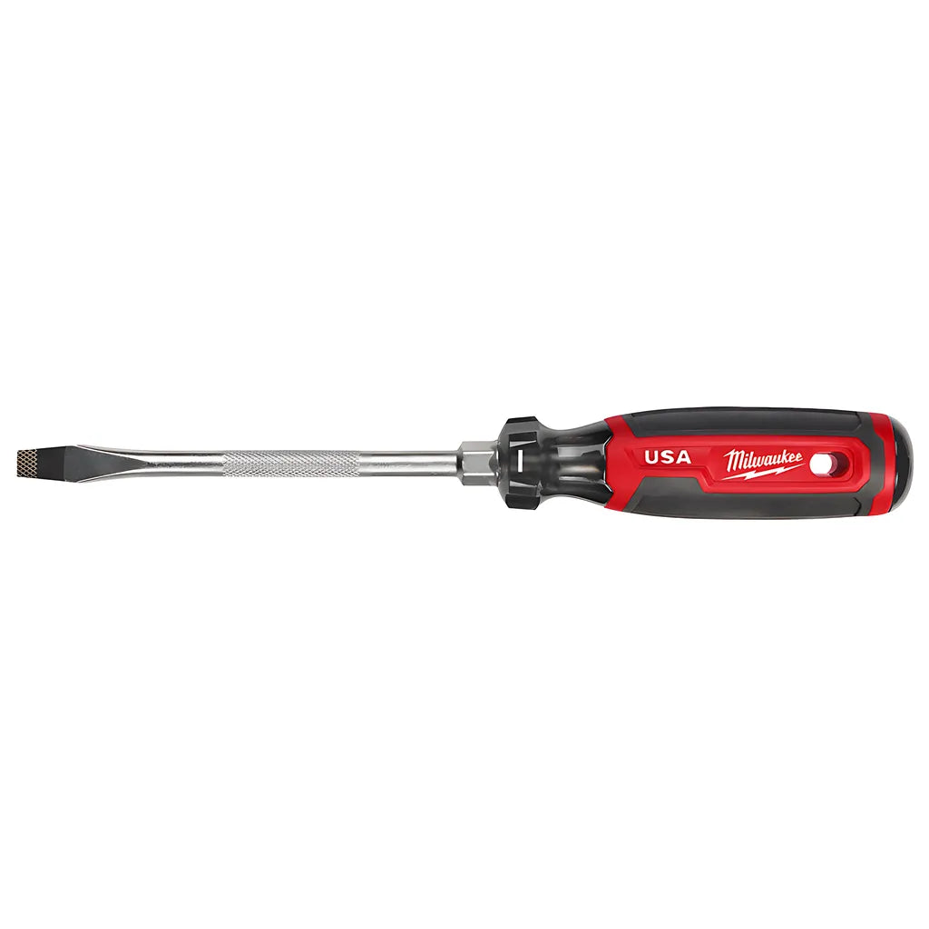 5/16" Slotted 6" Cushion Grip Screwdriver (Usa)-Milwaukee-MT207-6290