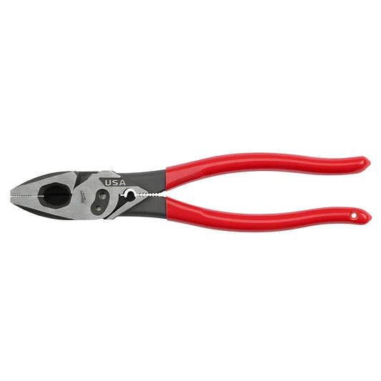 9" Lineman'S Dipped Grip Pliers W/ Crimper & Bolt Cutter (Usa)-Milwaukee-MT500C-7062