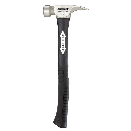 12 Oz Titanium Milled Face Hammer With 18 In. Hybrid Fiberglass Handle-Milwaukee-TI12MC-F-4493